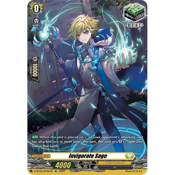 Image for Invigorate Sage (SP) (D-BT05/SP22EN) (D-BT05) - Cardfight Vanguard