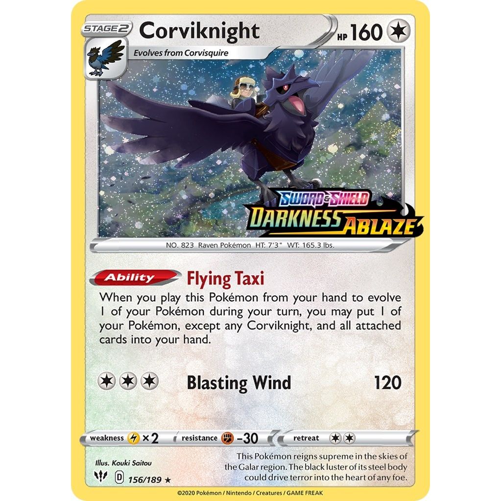 Image for Corviknight - 156/189 (Darkness Ablaze Stamped) (156/189) (MCAP) - Pokemon