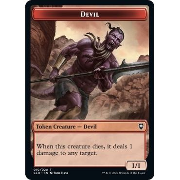 Image for Devil Token (10) (CLB) - Magic: The Gathering