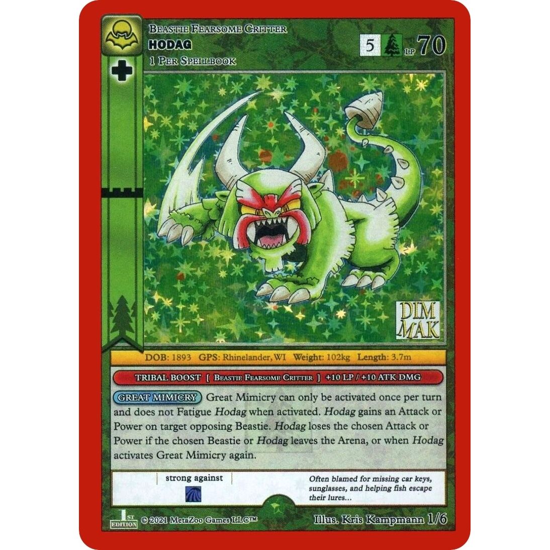 Image for Hodag (1/6) (DIMAK) - MetaZoo