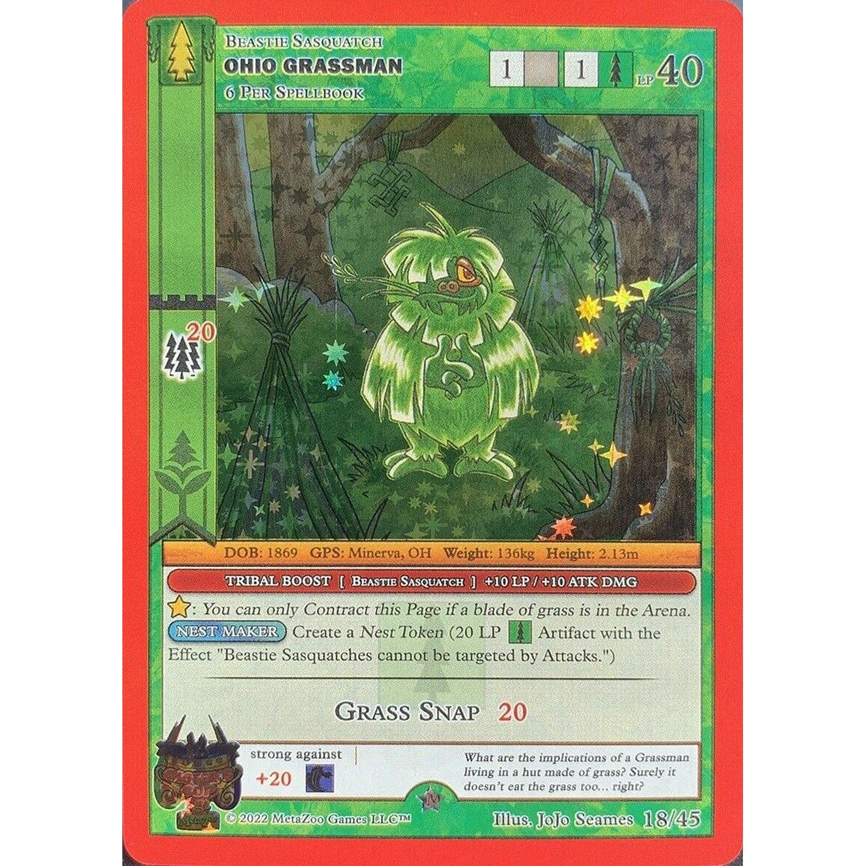 Image for Ohio Grassman (18/45) (CCP) - MetaZoo