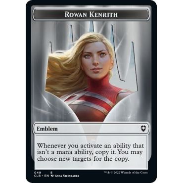 Image for Emblem - Rowan Kenrith // Copy Double-Sided Token (49 // 19) (CLB) - Magic: The Gathering