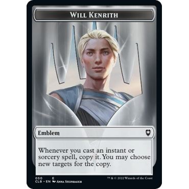 Image for Emblem - Will Kenrith // Copy Double-Sided Token (50 // 19) (CLB) - Magic: The Gathering