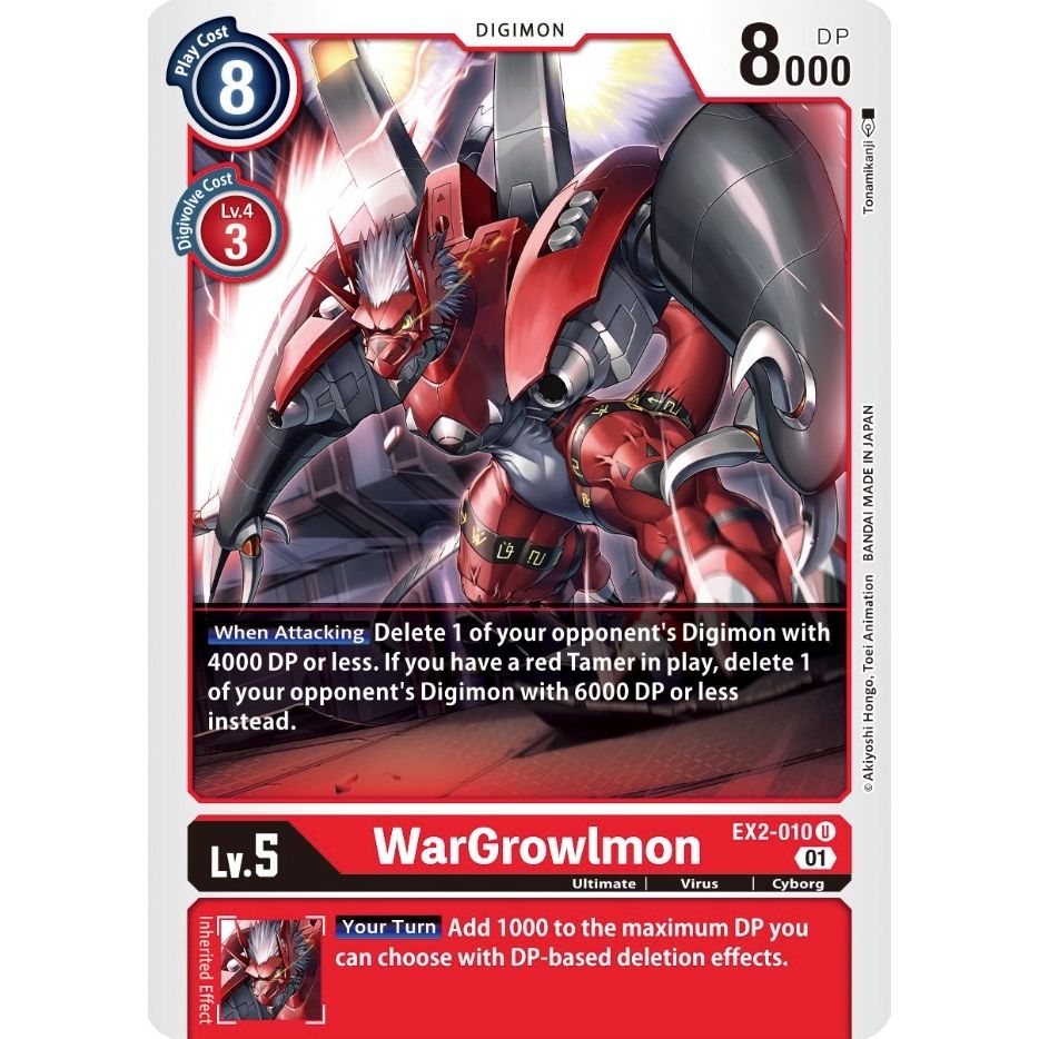 Image for WarGrowlmon (EX2-010 U) (EX02) - Digimon Card Game