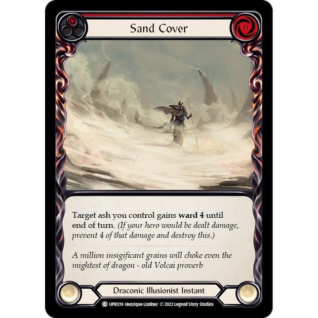 Image for Sand Cover (Red) (UPR039) (UPR) - Flesh and Blood TCG