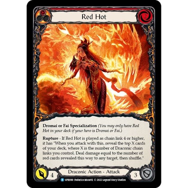 Image for Red Hot (UPR090) (UPR) - Flesh and Blood TCG