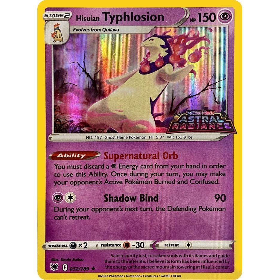 Image for Hisuian Typhlosion - 052/189 (GameStop Exclusive) (052/189) (MCAP) - Pokemon