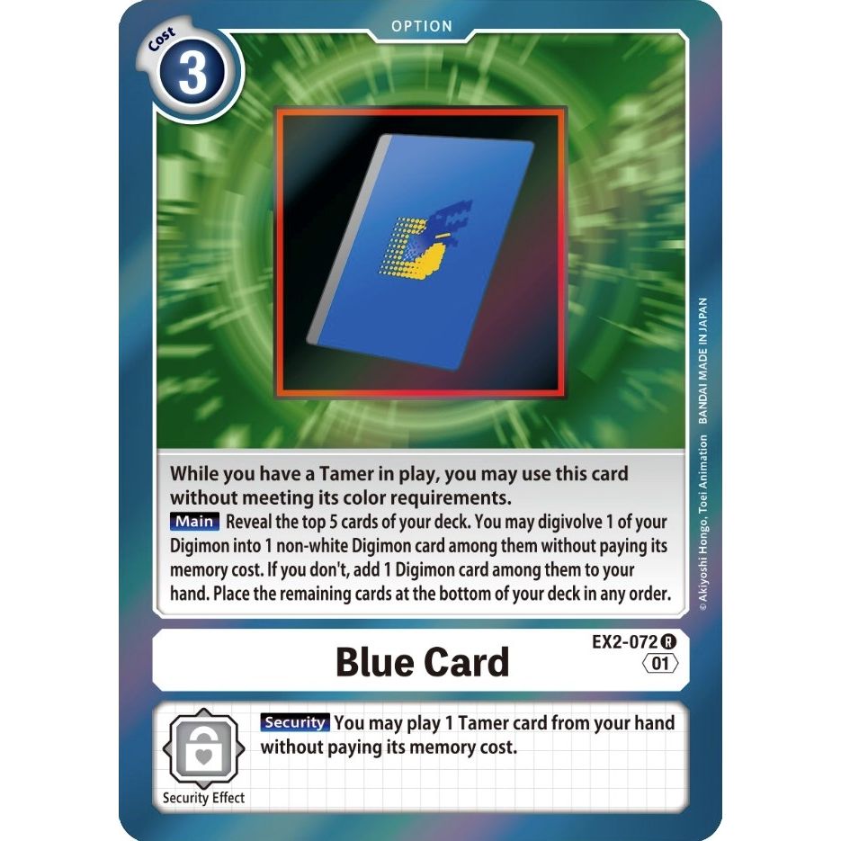 Image for Blue Card (EX2-072 R) (EX02) - Digimon Card Game