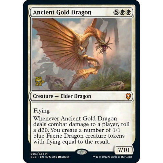 Image for Ancient Gold Dragon (3) (PRE) - Magic: The Gathering