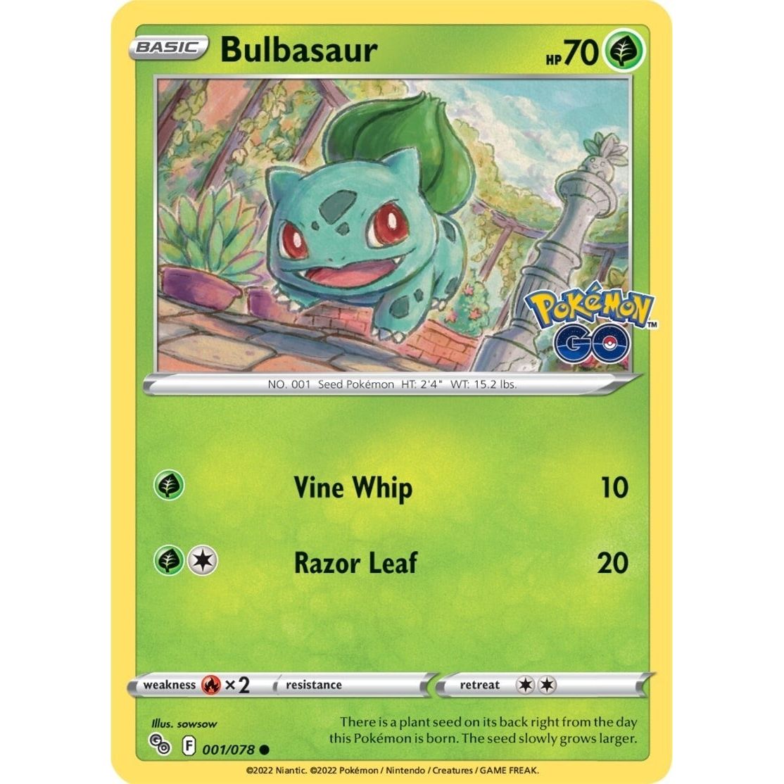 Image for Bulbasaur (001/078) (PGO) - Pokemon