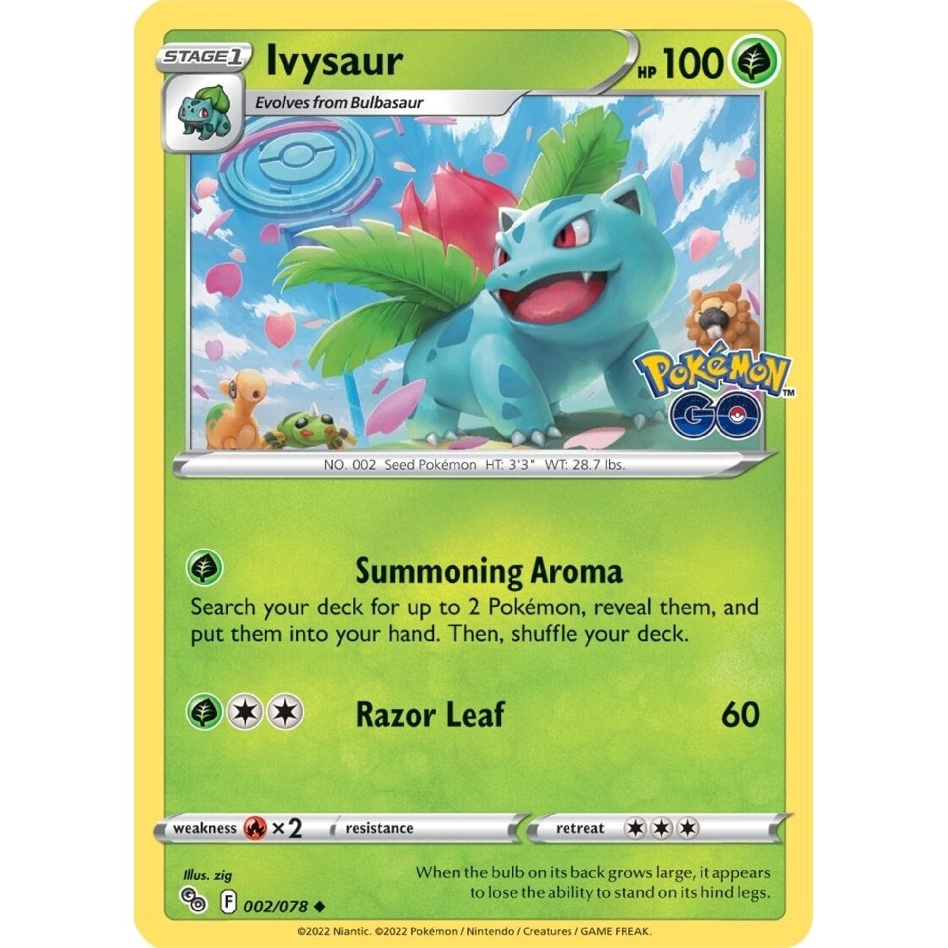 Image for Ivysaur (002/078) (PGO) - Pokemon