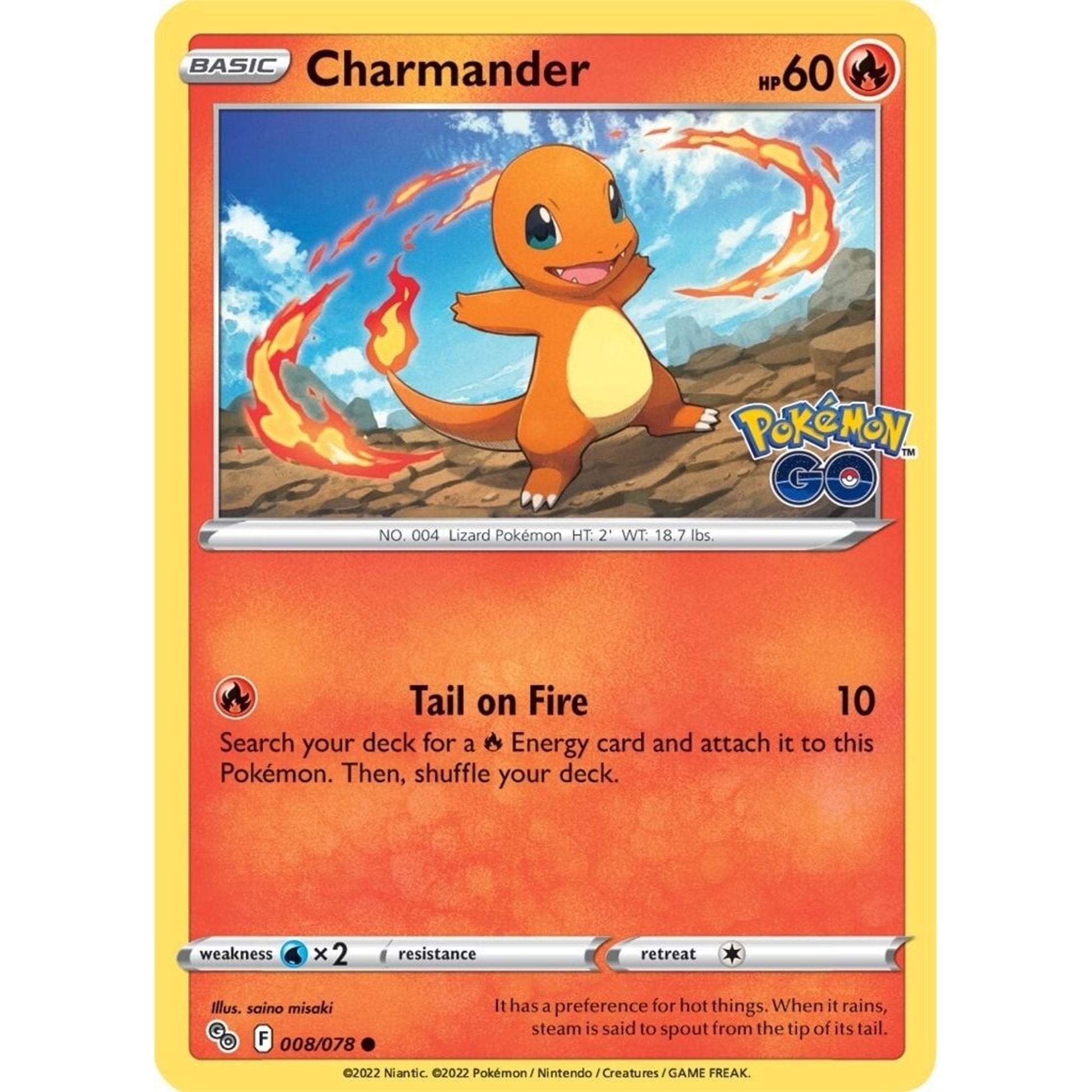 Image for Charmander (008/078) (PGO) - Pokemon