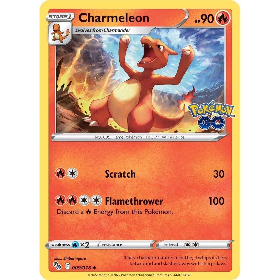 Image for Charmeleon (009/078) (PGO) - Pokemon