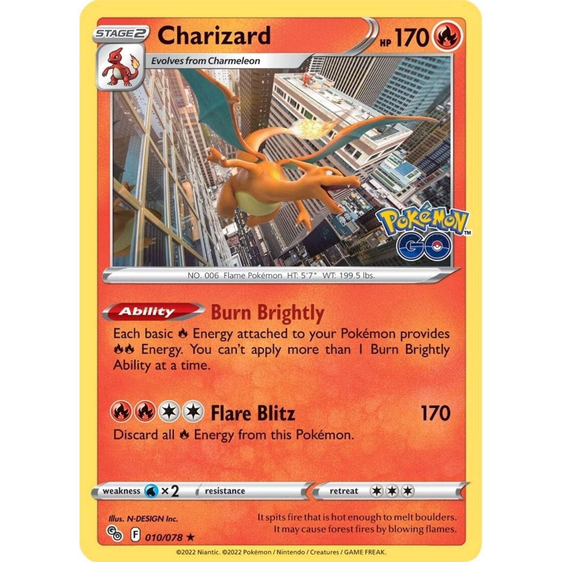 Image for Charizard (010/078) (PGO) - Pokemon