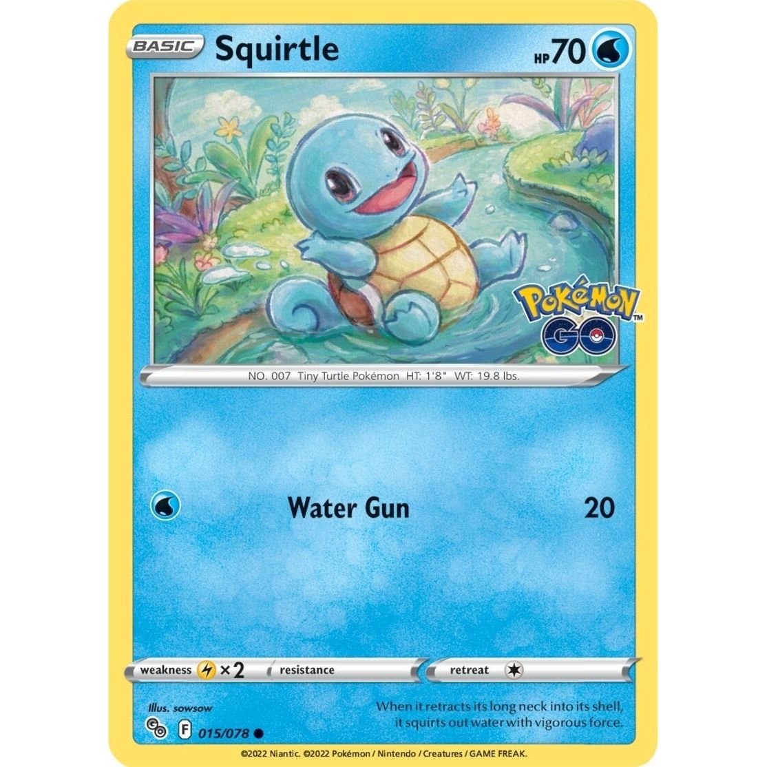Image for Squirtle (015/078) (PGO) - Pokemon