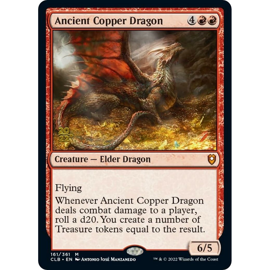 Image for Ancient Copper Dragon (161) (PRE) - Magic: The Gathering
