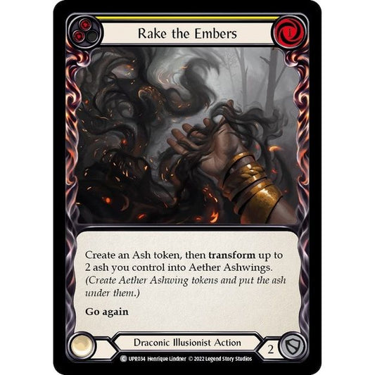 Image for Rake the Embers (Yellow) (UPR034) (UPR) - Flesh and Blood TCG