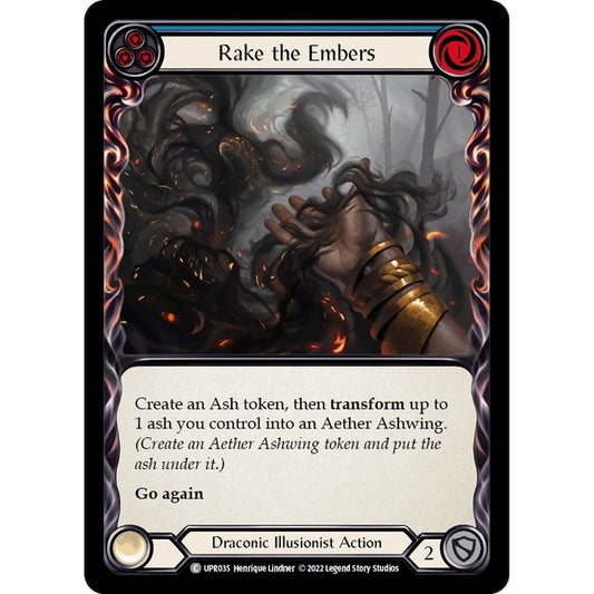 Image for Rake the Embers (Blue) (UPR035) (UPR) - Flesh and Blood TCG