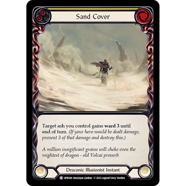 Image for Sand Cover (Yellow) (UPR040) (UPR) - Flesh and Blood TCG