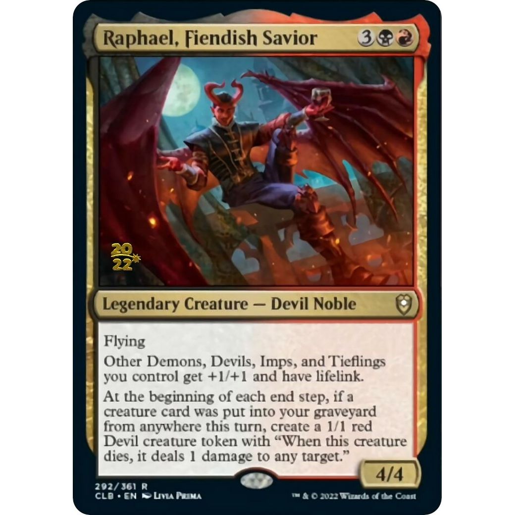 Image for Raphael, Fiendish Savior (292) (PRE) - Magic: The Gathering