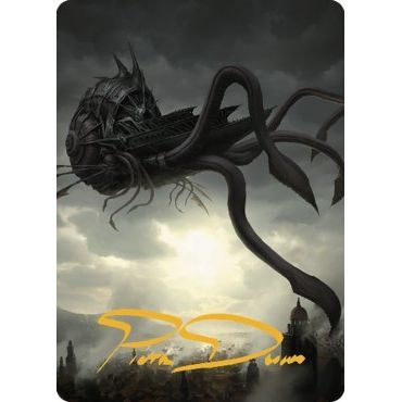 Image for Nautiloid Ship Art Card (Gold-Stamped Signature) (80) (ASCLB) - Magic: The Gathering