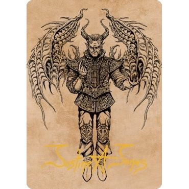 Image for Raphael, Fiendish Savior Art Card (75/81) (Gold-Stamped Signature) (75) (ASCLB) - Magic: The Gathering