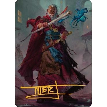 Image for Elminster Art Card (64/81) (Gold-Stamped Signature) (64) (ASCLB) - Magic: The Gathering