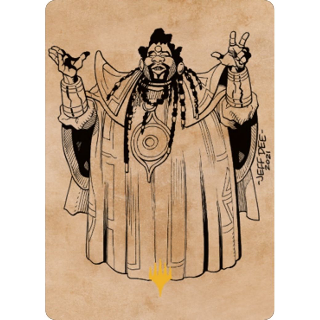 Image for Alaundo the Seer Art Card (Gold-Stamped) (61) (ASCLB) - Magic: The Gathering
