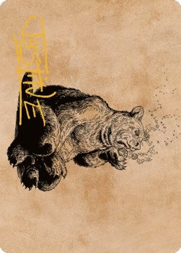 Image for Wilson, Refined Grizzly Art Card (Gold-Stamped Signature) (60) - Magic: The Gathering