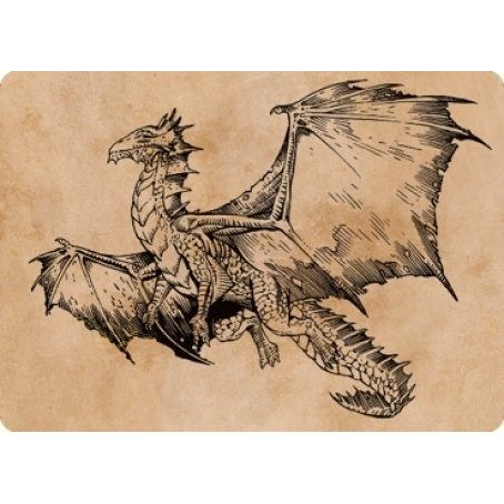Image for Ancient Bronze Dragon Art Card (58/81) (58) (ASCLB) - Magic: The Gathering