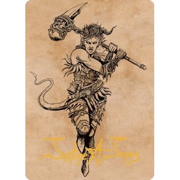 Image for Karlach, Fury of Avernus Art Card (54/81) (Gold-Stamped Signature) (54) (ASCLB) - Magic: The Gathering