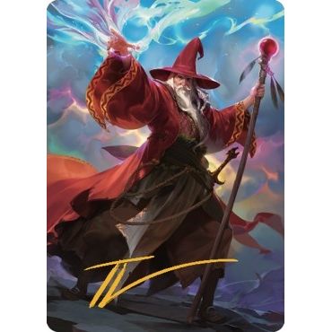Image for Elminster Art Card (36/81) (Gold-Stamped Signature) (36) (ASCLB) - Magic: The Gathering