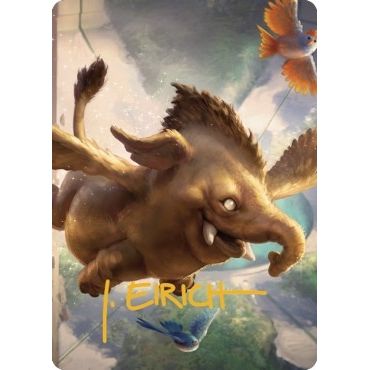 Image for Hollyphant Art Card (Gold-Stamped Signature) (18) (ASCLB) - Magic: The Gathering