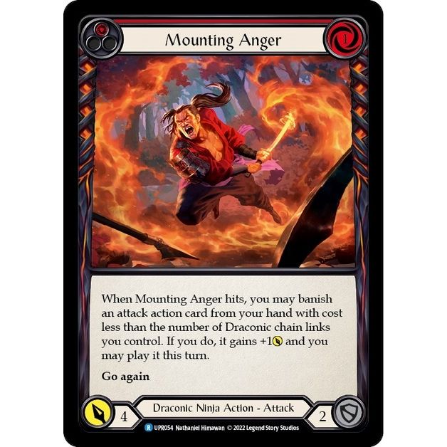 Image for Mounting Anger (Red) (UPR054) (UPR) - Flesh and Blood TCG