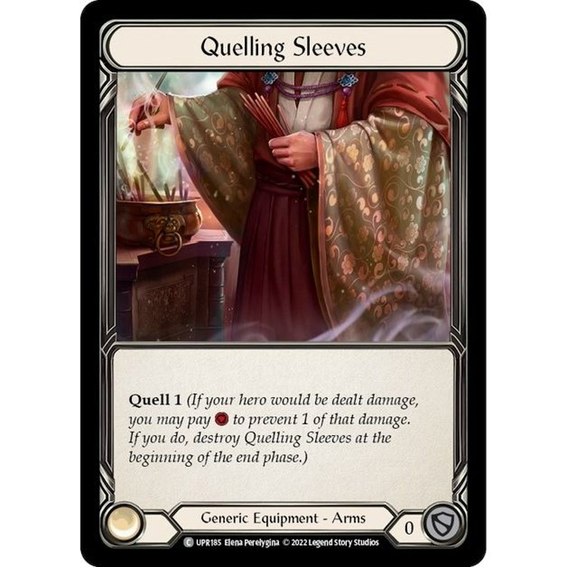 Image for Quelling Sleeves (UPR185) (UPR) - Flesh and Blood TCG