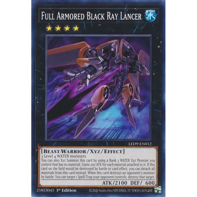 Image for Full Armored Black Ray Lancer (LED9-EN012) (LED9) - YuGiOh