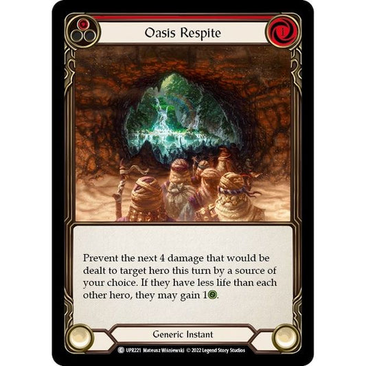 Image for Oasis Respite (Red) (UPR221) (UPR) - Flesh and Blood TCG