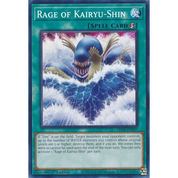 Image for Rage of Kairyu-Shin (LED9-EN027) (LED9) - YuGiOh