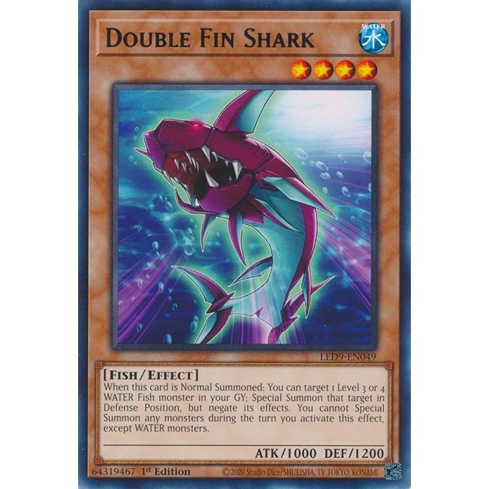 Image for Double Fin Shark (LED9-EN049) (LED9) - YuGiOh