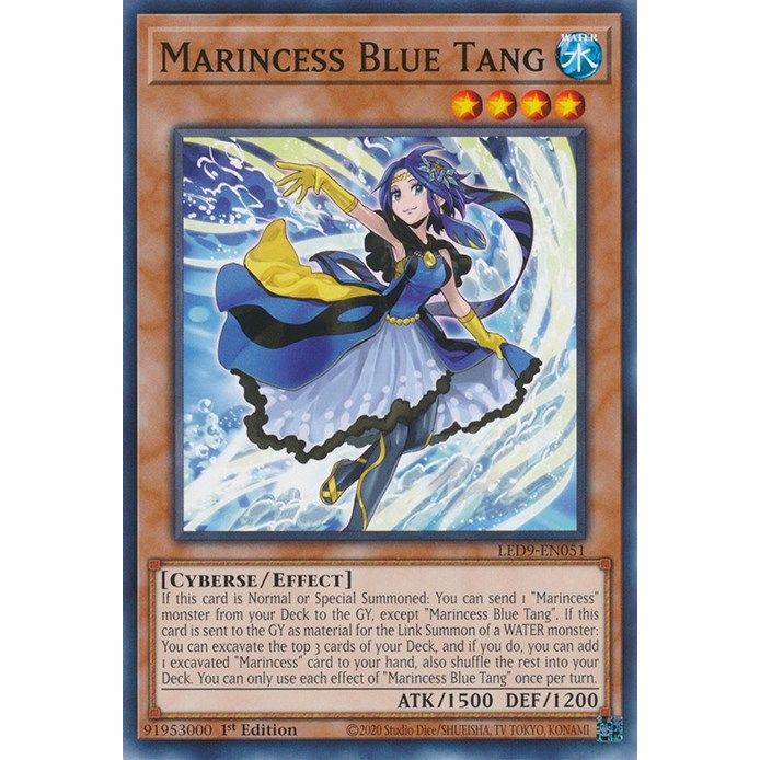 Image for Marincess Blue Tang (LED9-EN051) (LED9) - YuGiOh
