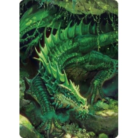 Image for Adult Green Dragon Art Card (1) (ASCLB) - Magic: The Gathering