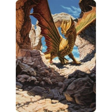 Image for Ancient Brass Dragon Art Card (2/81) (2) (ASCLB) - Magic: The Gathering