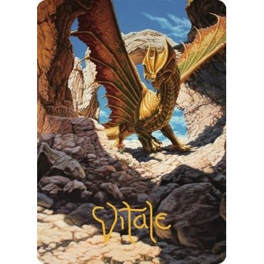 Image for Ancient Brass Dragon Art Card (2/81) (Gold-Stamped Signature) (2) (ASCLB) - Magic: The Gathering