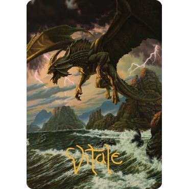 Image for Ancient Bronze Dragon Art Card (3/81) (Gold-Stamped Signature) (3) (ASCLB) - Magic: The Gathering
