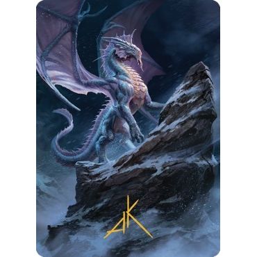 Image for Ancient Silver Dragon Art Card (6/81) (Gold-Stamped Signature) (6) (ASCLB) - Magic: The Gathering