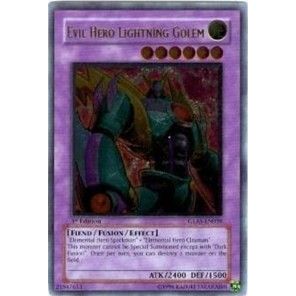 Image for Evil Hero Lightning Golem (UTR) (GLAS-EN039) (GLAS) - YuGiOh