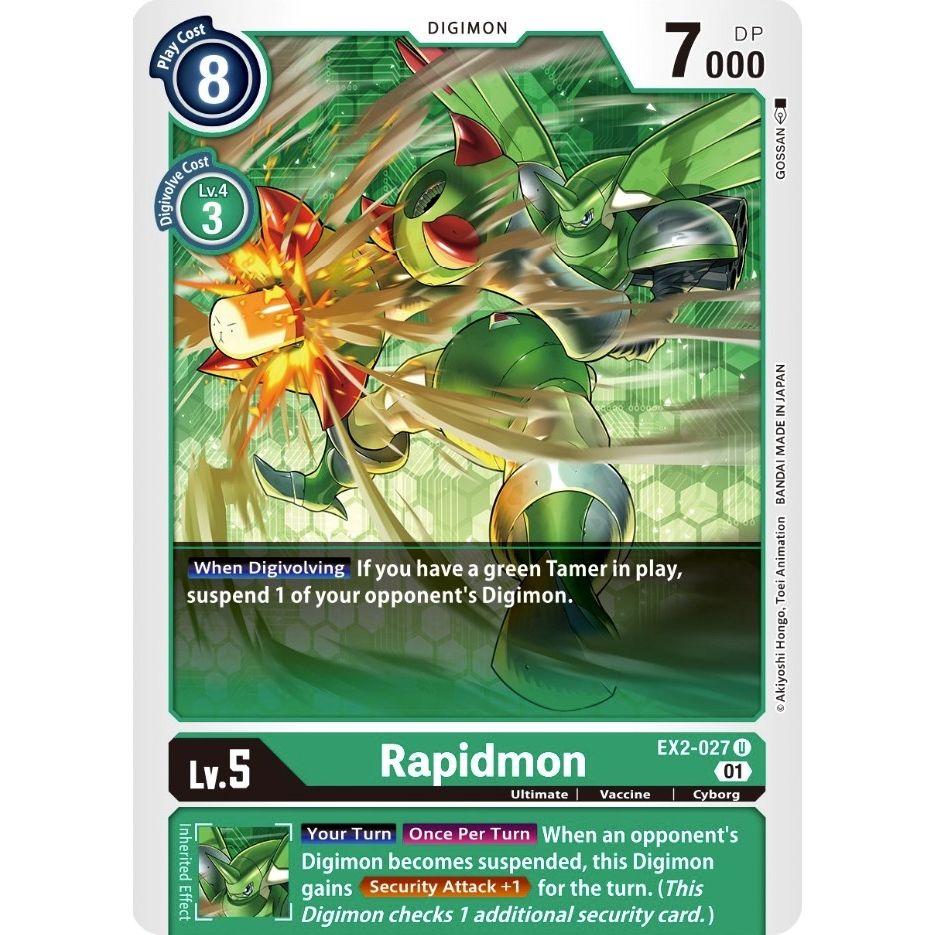 Image for Rapidmon (EX2-027 U) (EX02) - Digimon Card Game
