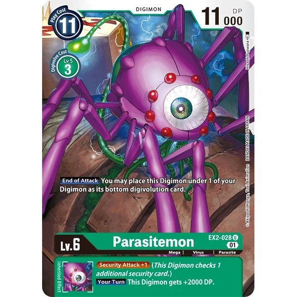 Image for Parasitemon (EX2-028 U) (EX02) - Digimon Card Game