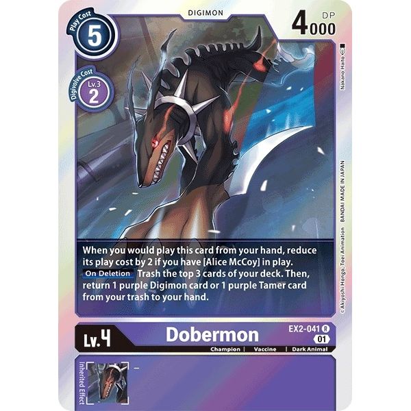 Image for Dobermon (EX2-041 R) (EX02) - Digimon Card Game