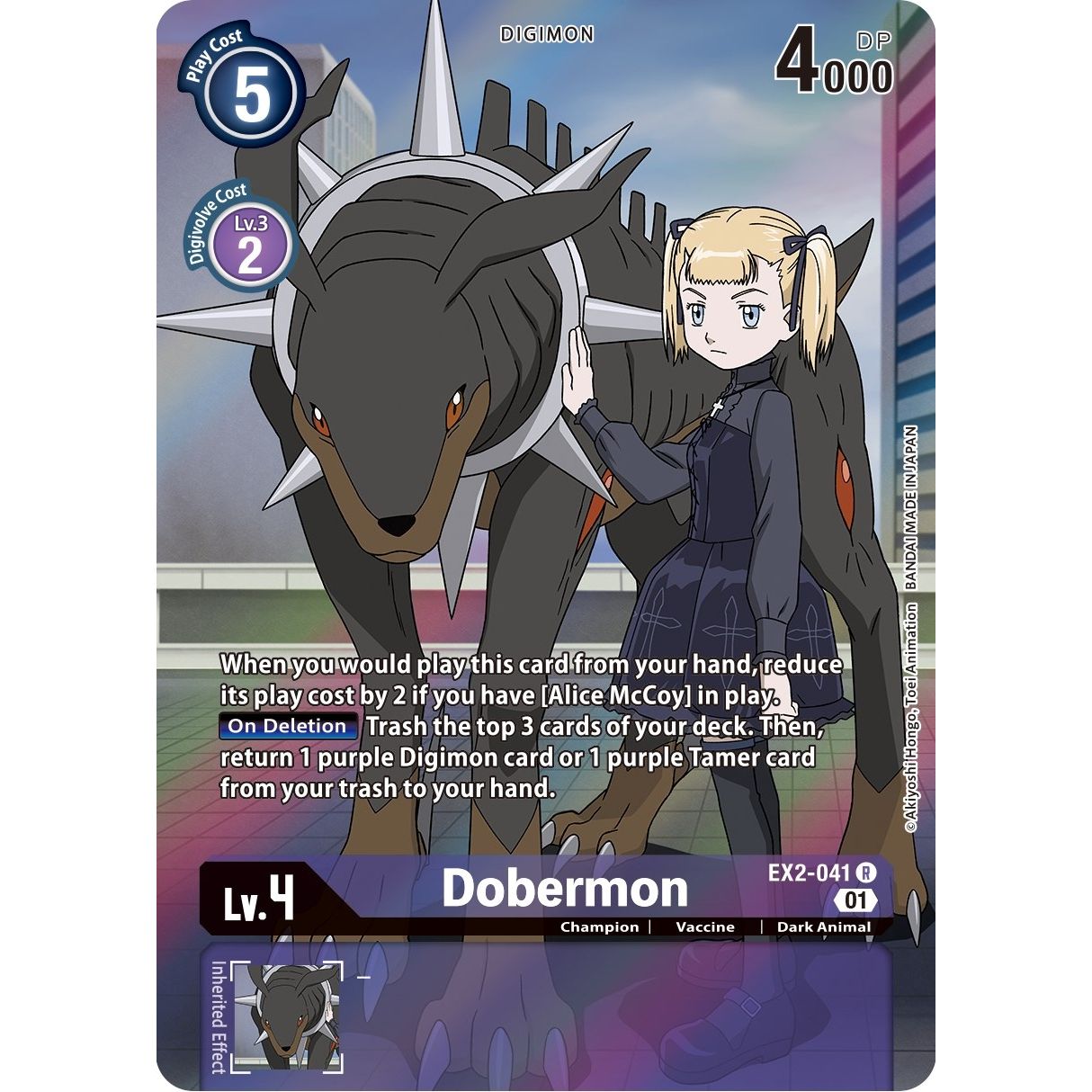 Image for Dobermon (Alternate Art) (EX2-041 R) (EX02) - Digimon Card Game